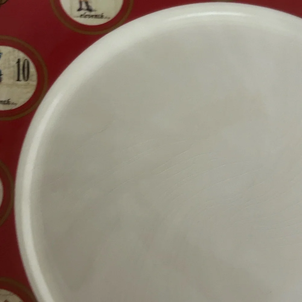 WILLIAMS SONOMA 12 DAY OF CHRISTMAS DINNER PLATE 12”. EUC
